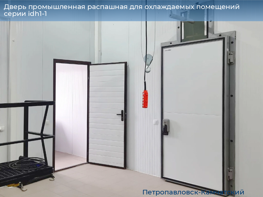 Дверь промышленная распашная для охлаждаемых помещений серии idh1-1, 